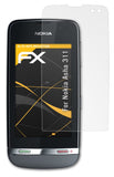 Panzerfolie atFoliX kompatibel mit Nokia Asha 311, entspiegelnde und stoßdämpfende FX (3X)