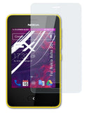 Glasfolie atFoliX kompatibel mit Nokia Asha 501, 9H Hybrid-Glass FX