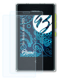 Schutzfolie Bruni kompatibel mit Nokia Asha 503, glasklare (2X)