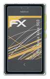 Panzerfolie atFoliX kompatibel mit Nokia Asha 503, entspiegelnde und stoßdämpfende FX (3X)