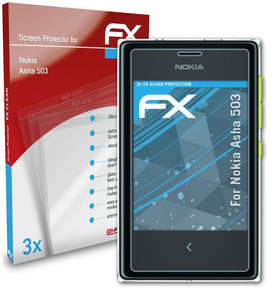 atFoliX FX-Clear Schutzfolie für Nokia Asha 503