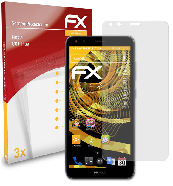 atFoliX FX-Antireflex Displayschutzfolie für Nokia C01 Plus