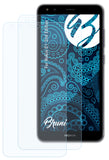 Schutzfolie Bruni kompatibel mit Nokia C1 2nd Edition, glasklare (2X)