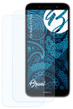 Schutzfolie Bruni kompatibel mit Nokia C1 Plus, glasklare (2X)