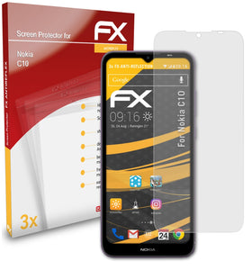atFoliX FX-Antireflex Displayschutzfolie für Nokia C10