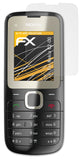 atFoliX Panzerfolie kompatibel mit Nokia C2-00, entspiegelnde und stoßdämpfende FX Schutzfolie (3X)