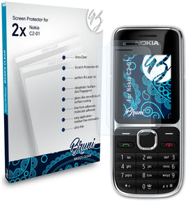 Bruni Basics-Clear Displayschutzfolie für Nokia C2-01