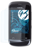 Schutzfolie Bruni kompatibel mit Nokia C2-03, glasklare (2X)