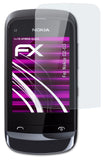 Glasfolie atFoliX kompatibel mit Nokia C2-03, 9H Hybrid-Glass FX