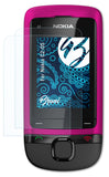 Schutzfolie Bruni kompatibel mit Nokia C2-05, glasklare (2X)