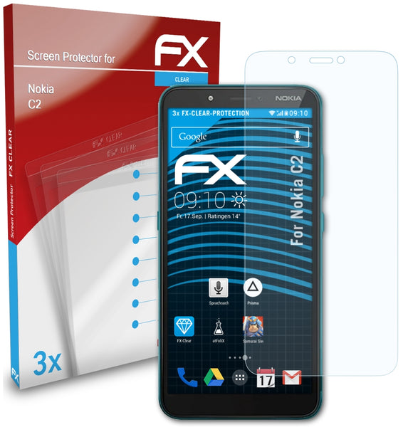 atFoliX FX-Clear Schutzfolie für Nokia C2