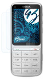 Schutzfolie Bruni kompatibel mit Nokia C3-01 Touch and Type, glasklare (2X)