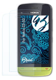 Schutzfolie Bruni kompatibel mit Nokia C5-03, glasklare (2X)