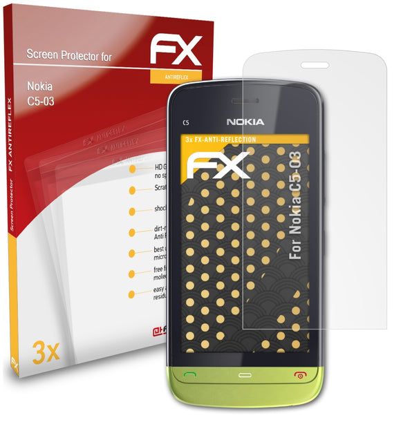 atFoliX FX-Antireflex Displayschutzfolie für Nokia C5-03