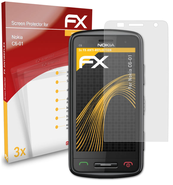 atFoliX FX-Antireflex Displayschutzfolie für Nokia C6-01