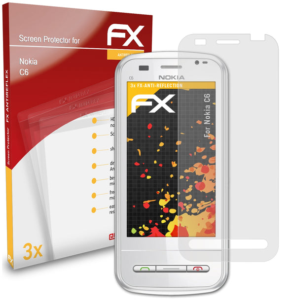 atFoliX FX-Antireflex Displayschutzfolie für Nokia C6