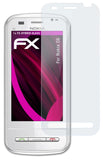 atFoliX Glasfolie kompatibel mit Nokia C6, 9H Hybrid-Glass FX Panzerfolie