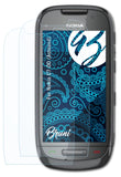 Schutzfolie Bruni kompatibel mit Nokia C7-00 (Astound), glasklare (2X)