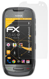 Panzerfolie atFoliX kompatibel mit Nokia C7-00 (Astound), entspiegelnde und stoßdämpfende FX (3X)