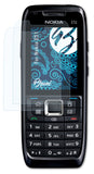 Schutzfolie Bruni kompatibel mit Nokia E51, glasklare (2X)