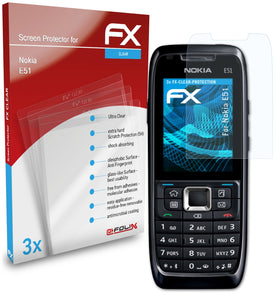 atFoliX FX-Clear Schutzfolie für Nokia E51