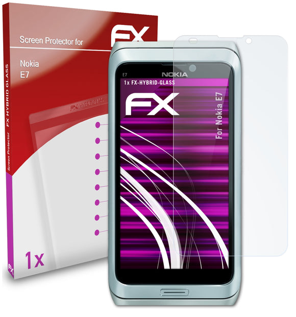 atFoliX FX-Hybrid-Glass Panzerglasfolie für Nokia E7