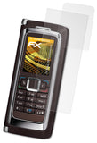 Panzerfolie atFoliX kompatibel mit Nokia E90 Communicator, entspiegelnde und stoßdämpfende FX (3er Set)