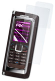 Glasfolie atFoliX kompatibel mit Nokia E90 Communicator, 9H Hybrid-Glass FX (1er Set)