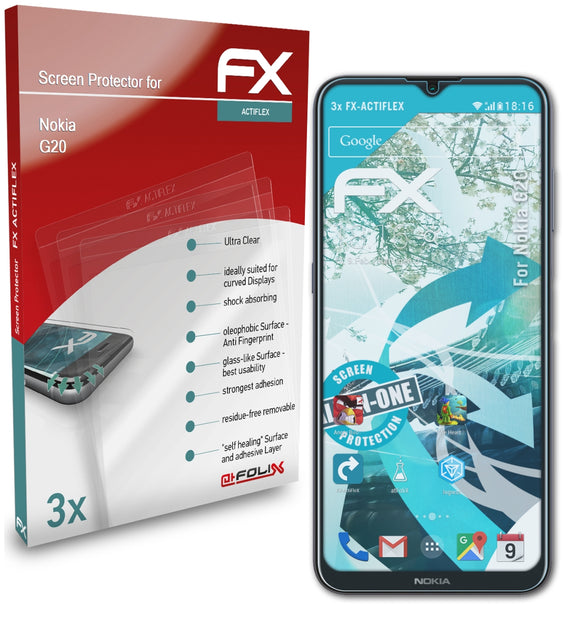 atFoliX FX-ActiFleX Displayschutzfolie für Nokia G20