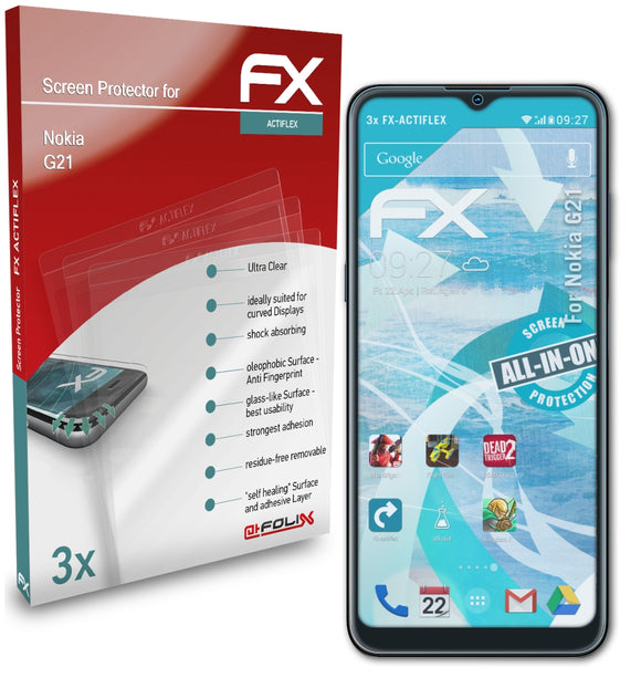 atFoliX FX-ActiFleX Displayschutzfolie für Nokia G21
