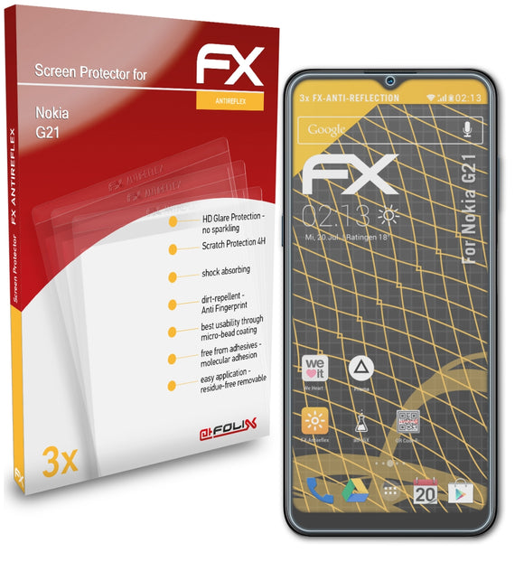 atFoliX FX-Antireflex Displayschutzfolie für Nokia G21