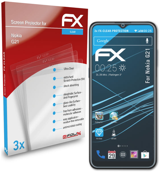 atFoliX FX-Clear Schutzfolie für Nokia G21