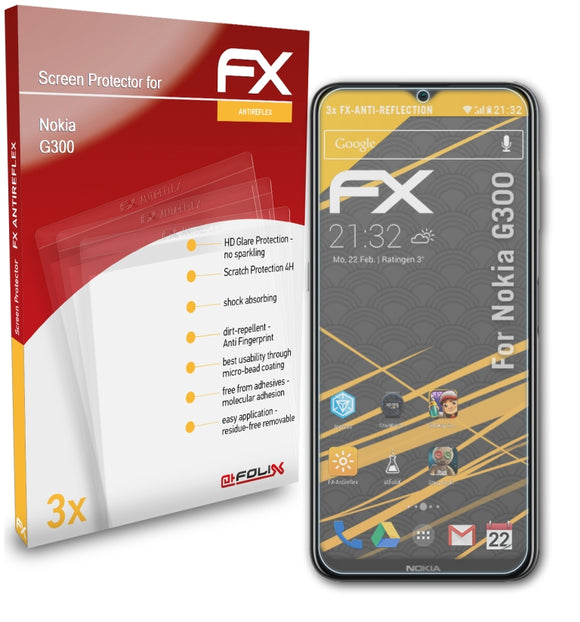 atFoliX FX-Antireflex Displayschutzfolie für Nokia G300