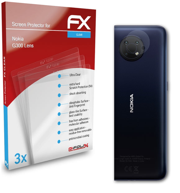 atFoliX FX-Clear Schutzfolie für Nokia G300 Lens