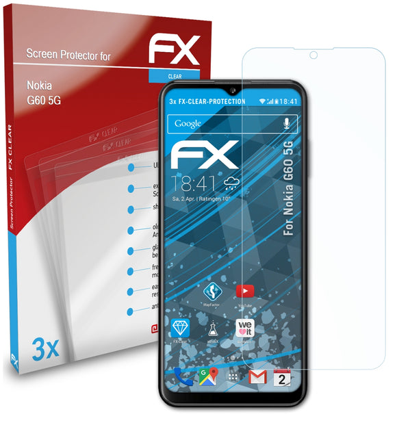 atFoliX FX-Clear Schutzfolie für Nokia G60 5G