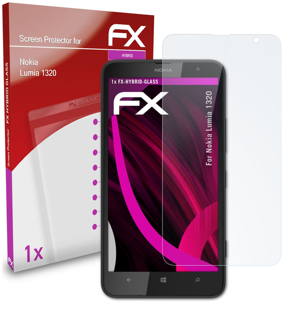 atFoliX FX-Hybrid-Glass Panzerglasfolie für Nokia Lumia 1320