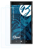 Schutzfolie Bruni kompatibel mit Nokia Lumia 1520, glasklare (2X)