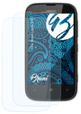 Bruni Schutzfolie kompatibel mit Nokia Lumia 510, glasklare Folie (2X)