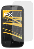 atFoliX Panzerfolie kompatibel mit Nokia Lumia 510, entspiegelnde und stoßdämpfende FX Schutzfolie (3X)
