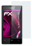 Glasfolie atFoliX kompatibel mit Nokia Lumia 520, 9H Hybrid-Glass FX