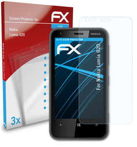 atFoliX FX-Clear Schutzfolie für Nokia Lumia 620