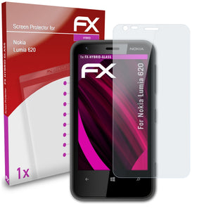 atFoliX FX-Hybrid-Glass Panzerglasfolie für Nokia Lumia 620