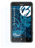 Bruni Schutzfolie kompatibel mit Nokia Lumia 625, glasklare Folie (2X)