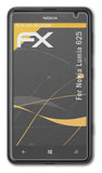 atFoliX Panzerfolie kompatibel mit Nokia Lumia 625, entspiegelnde und stoßdämpfende FX Schutzfolie (3X)
