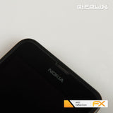 Panzerfolie atFoliX kompatibel mit Nokia Lumia 630, entspiegelnde und stoßdämpfende FX (3X)