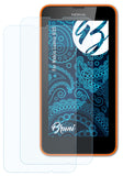 Schutzfolie Bruni kompatibel mit Nokia Lumia 635, glasklare (2X)