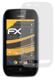atFoliX Panzerfolie kompatibel mit Nokia Lumia 710, entspiegelnde und stoßdämpfende FX Schutzfolie (3X)
