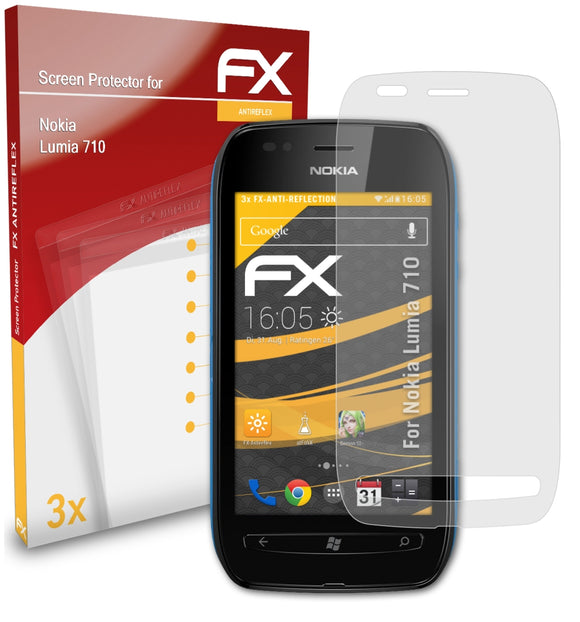 atFoliX FX-Antireflex Displayschutzfolie für Nokia Lumia 710