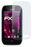 atFoliX Glasfolie kompatibel mit Nokia Lumia 710, 9H Hybrid-Glass FX Panzerfolie