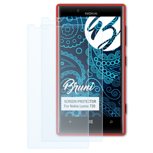 Bruni Basics-Clear Displayschutzfolie für Nokia Lumia 720